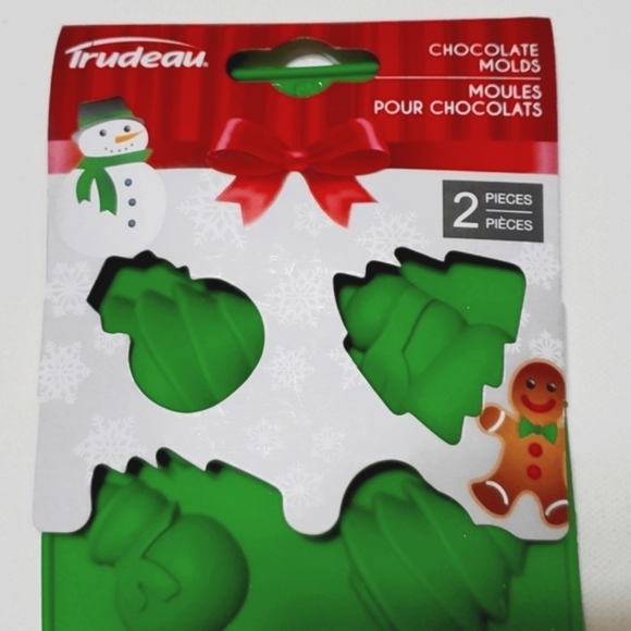 Chocolate Molds Christmas Themed By Trudeau 2 Pcs Set - Picture 9 of 14
